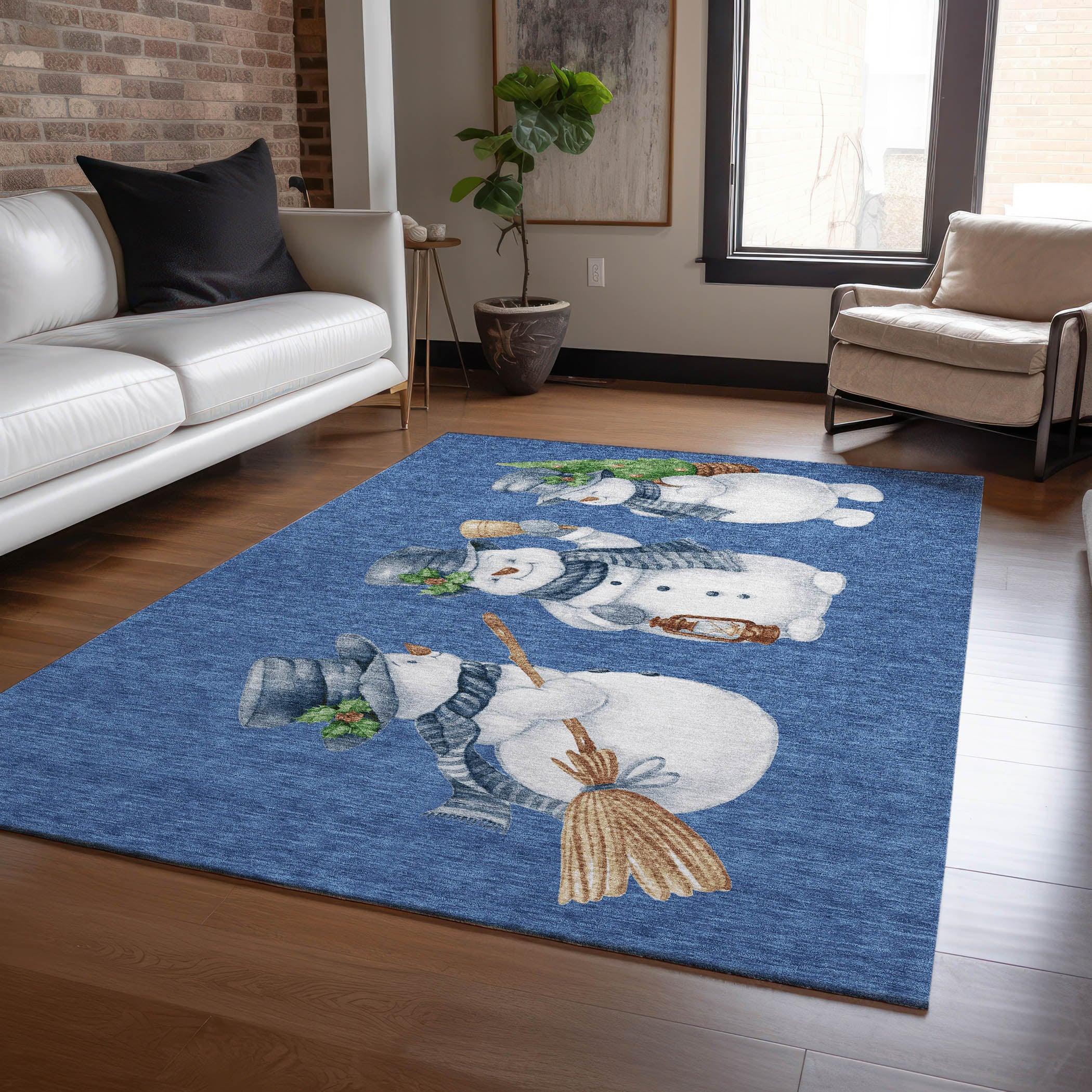 Addison Rugs Raeanor Navy Washable Indoor-Outdoor Rug