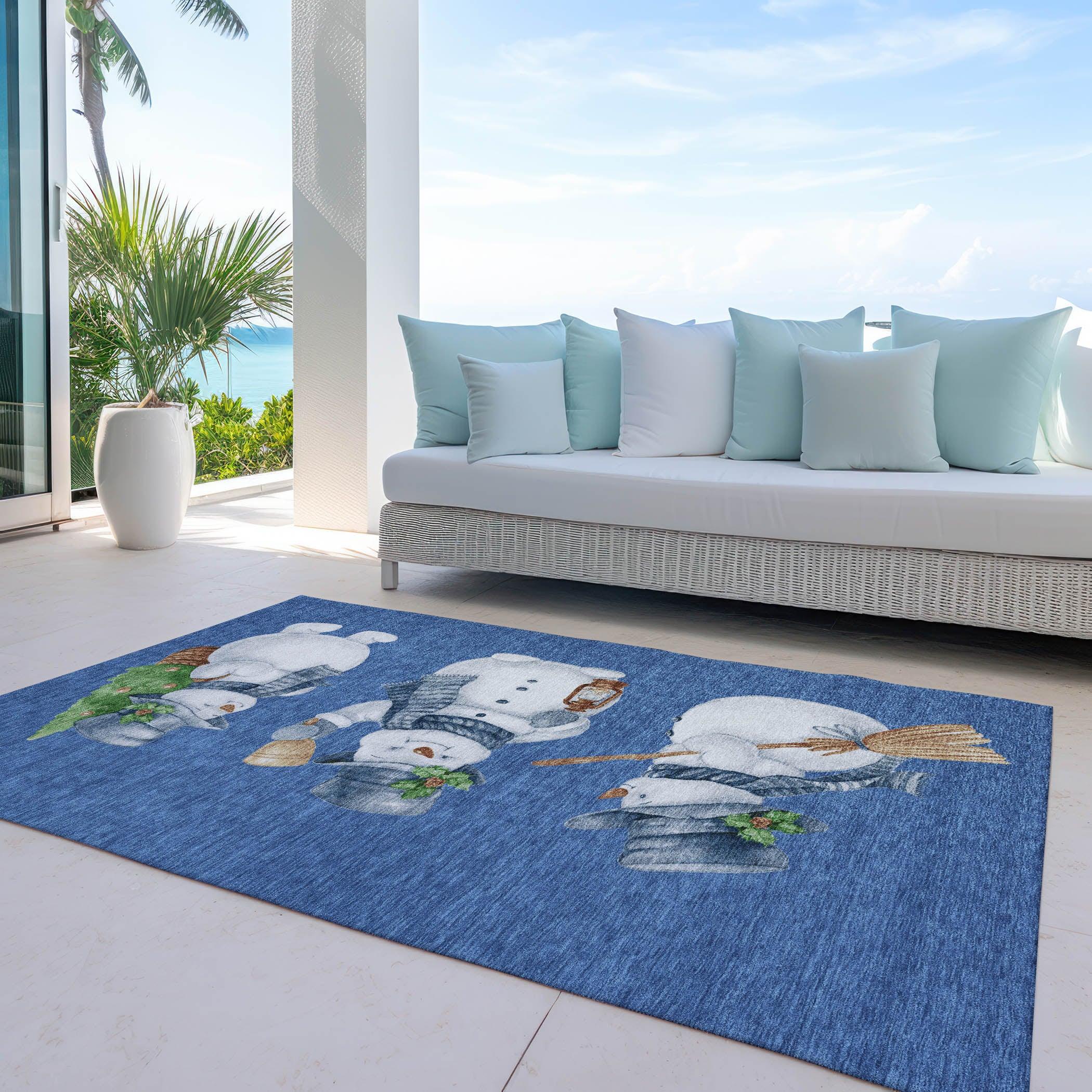 Addison Rugs Raeanor Navy Washable Indoor-Outdoor Rug