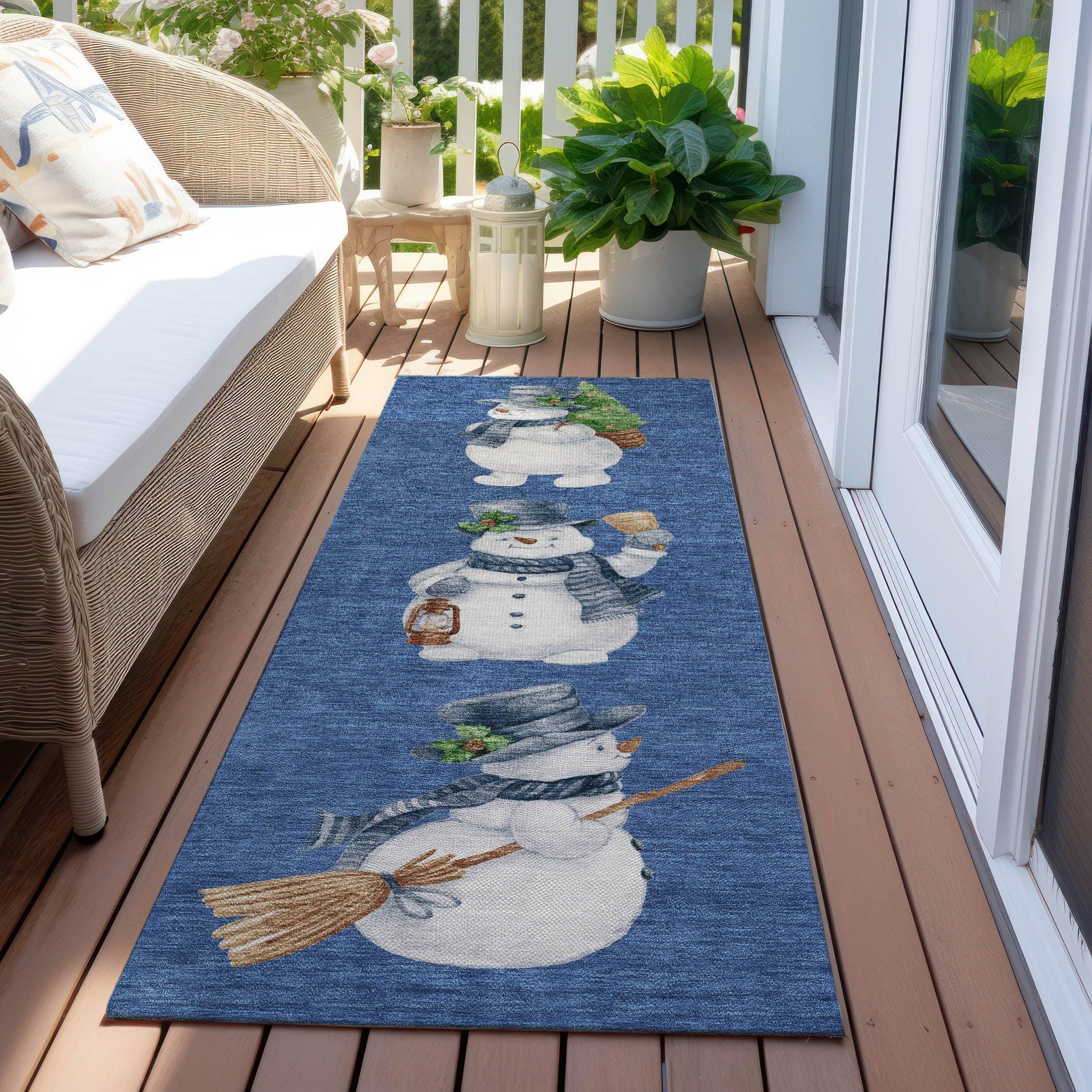 Addison Rugs Raeanor Navy Washable Indoor-Outdoor Rug