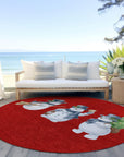 Addison Rugs Raeanor Red Washable Indoor-Outdoor Rug