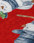 Addison Rugs Raeanor Red Washable Indoor-Outdoor Rug