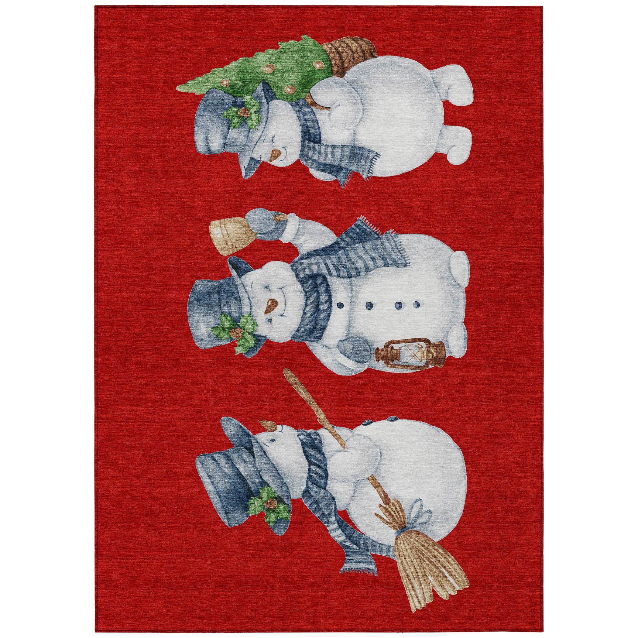 Addison Rugs Raeanor Red Washable Indoor-Outdoor Rug