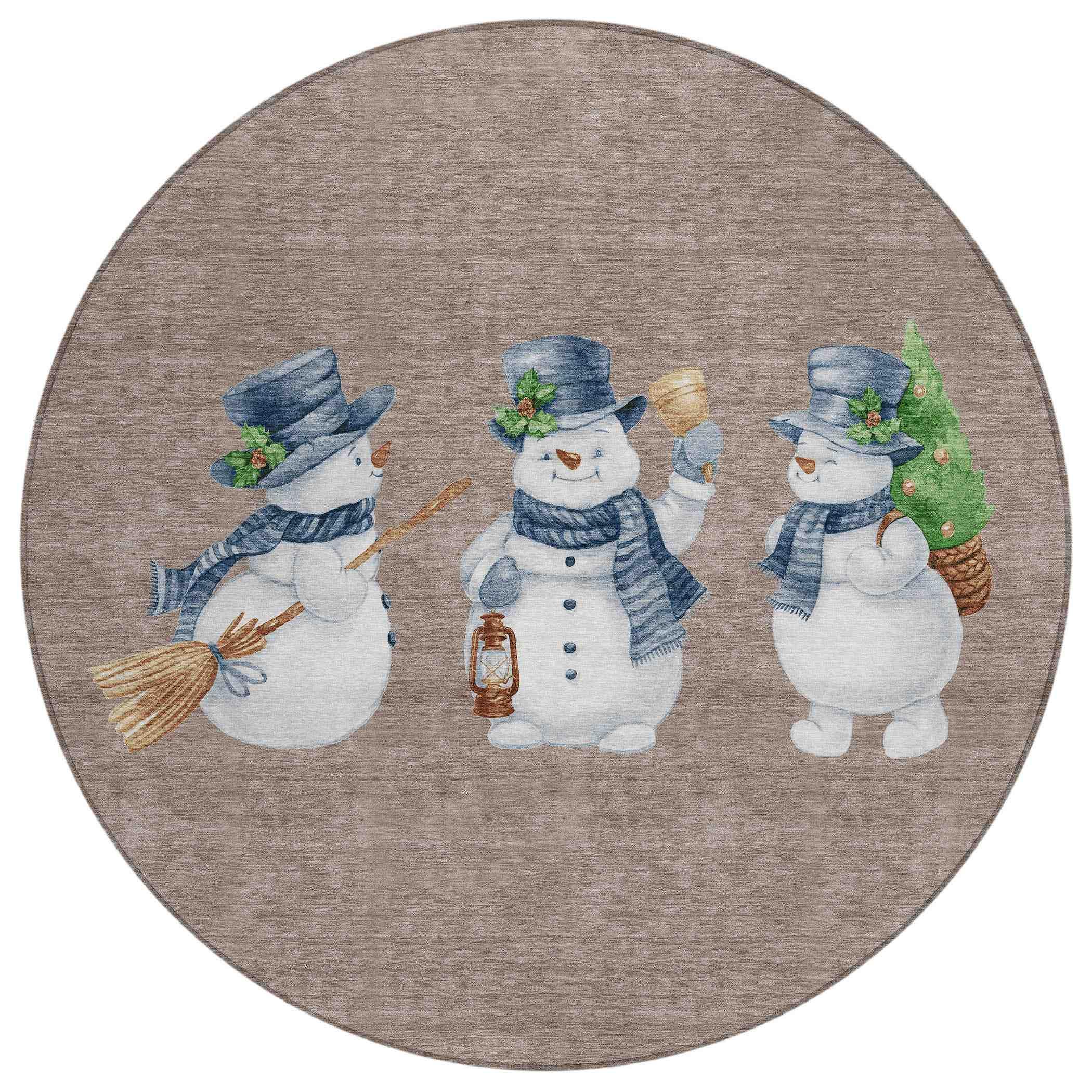 Addison Rugs Raeanor Taupe Washable Indoor-Outdoor Rug