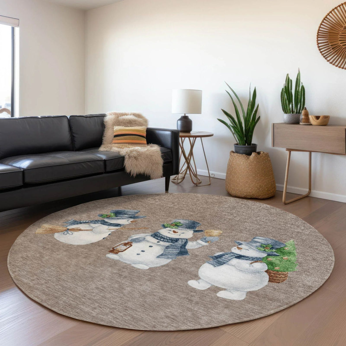 Addison Rugs Raeanor Taupe Washable Indoor-Outdoor Rug