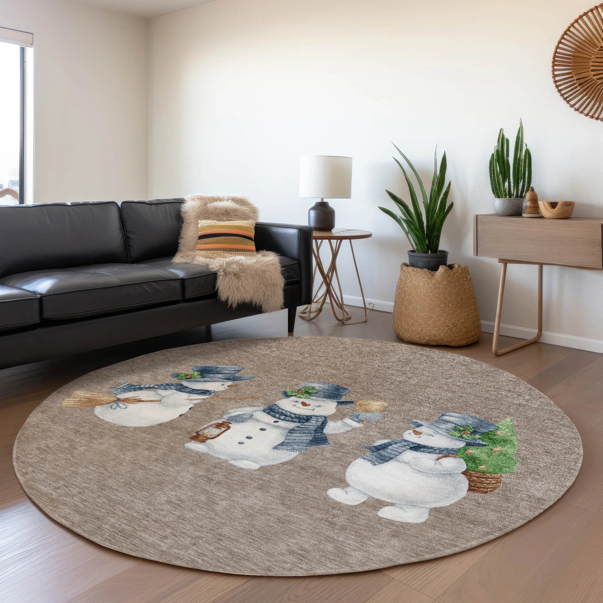 Addison Rugs Raeanor Taupe Washable Indoor-Outdoor Rug