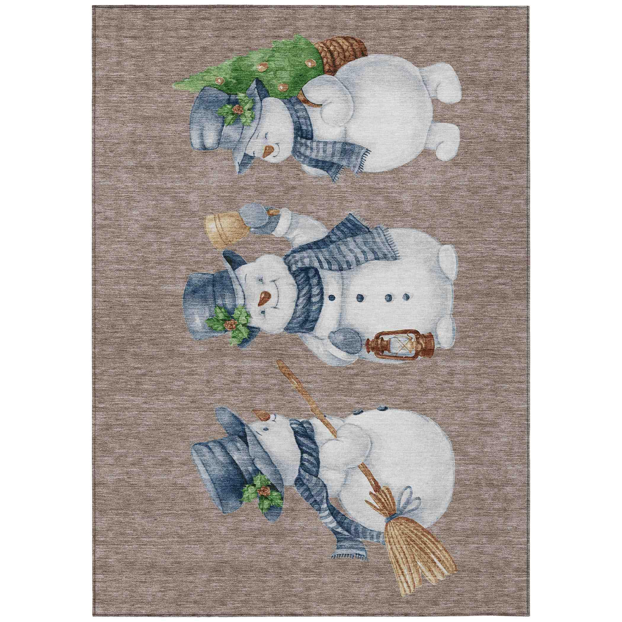 Addison Rugs Raeanor Taupe Washable Indoor-Outdoor Rug