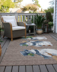 Addison Rugs Raeanor Taupe Washable Indoor-Outdoor Rug