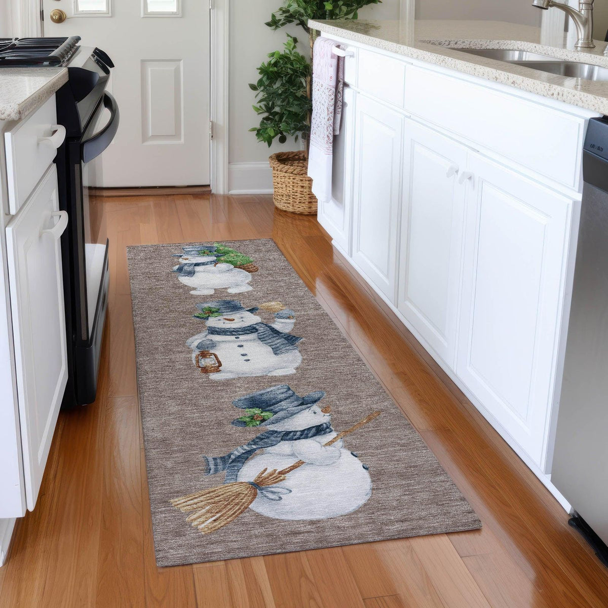Addison Rugs Raeanor Taupe Washable Indoor-Outdoor Rug