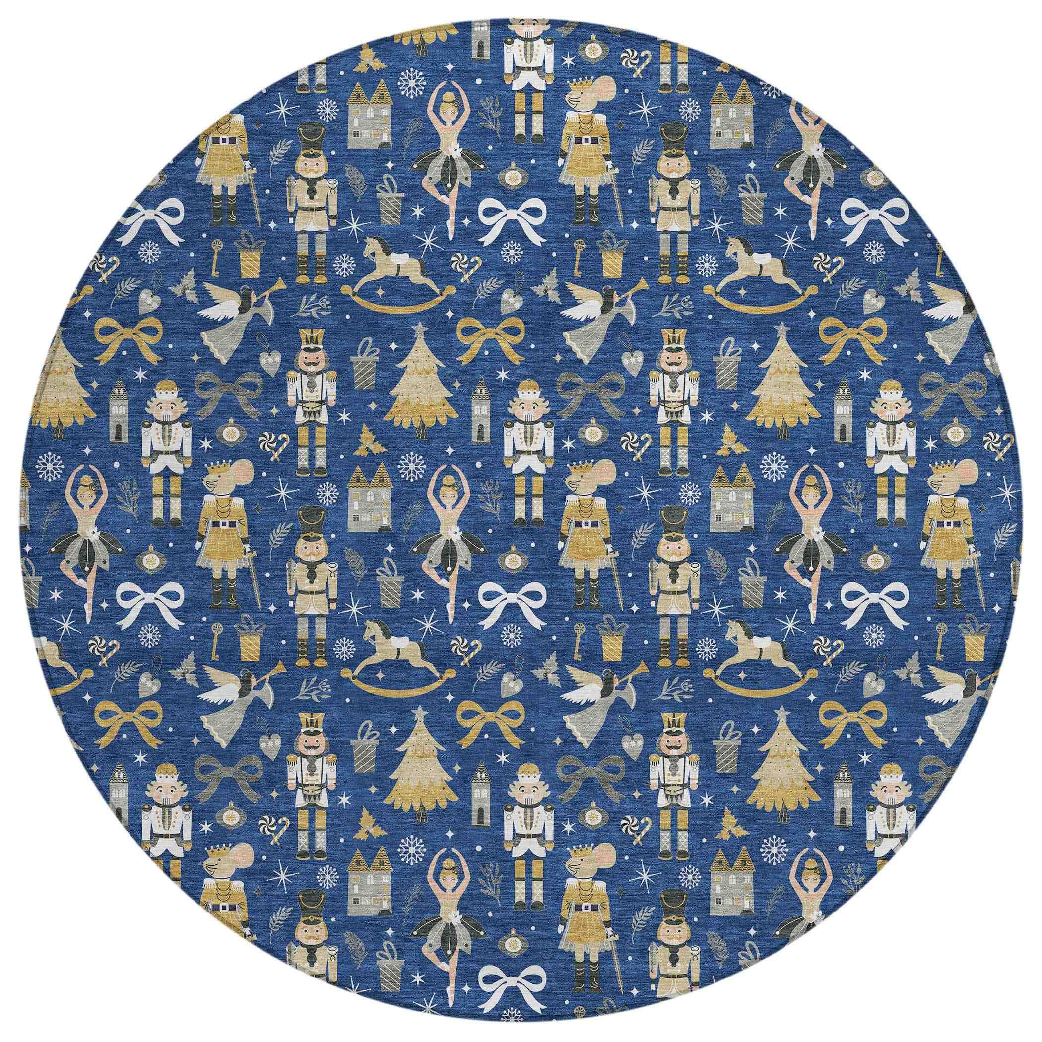 Addison Rugs Raeara Blue Washable Indoor-Outdoor Rug