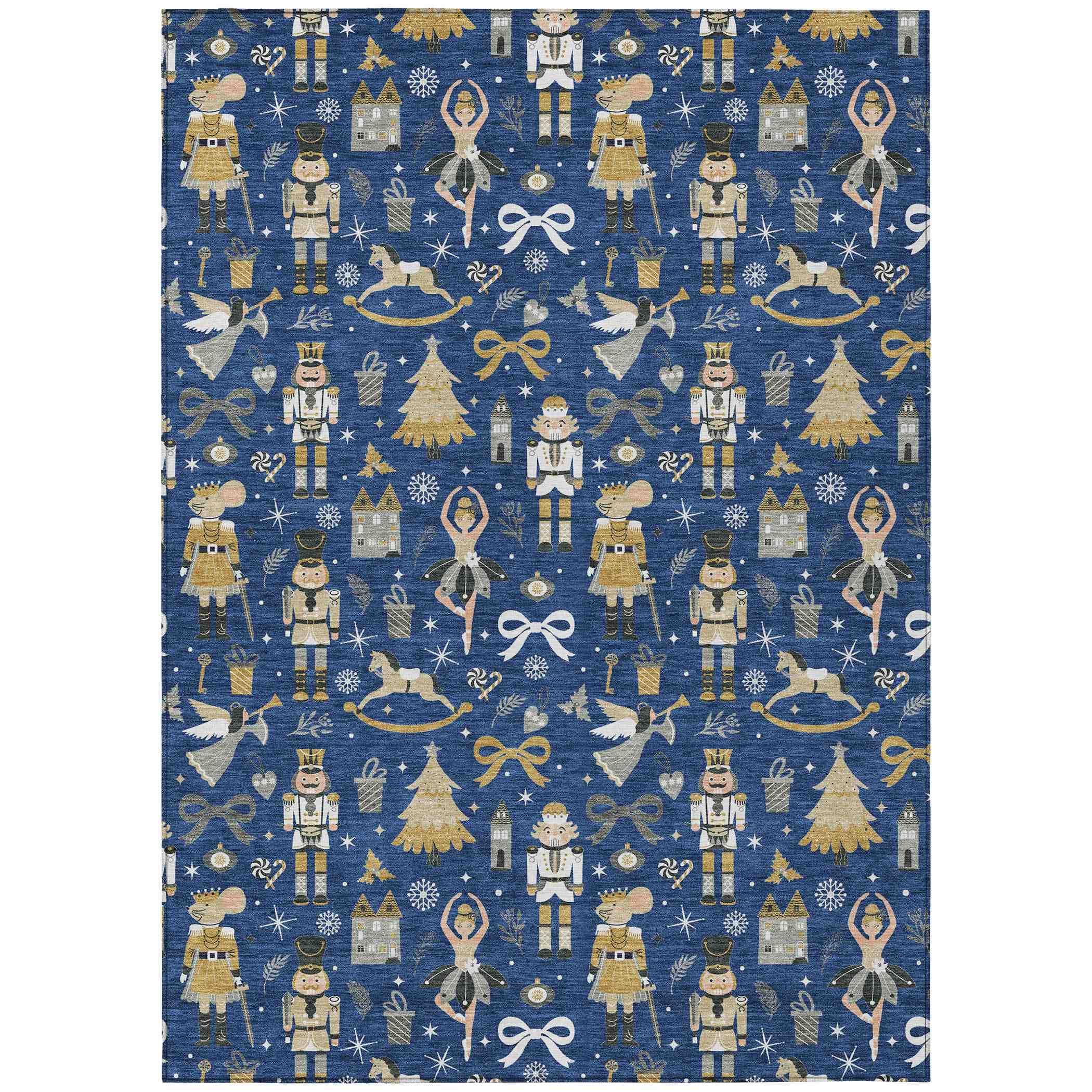 Addison Rugs Raeara Blue Washable Indoor-Outdoor Rug