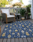 Addison Rugs Raeara Blue Washable Indoor-Outdoor Rug