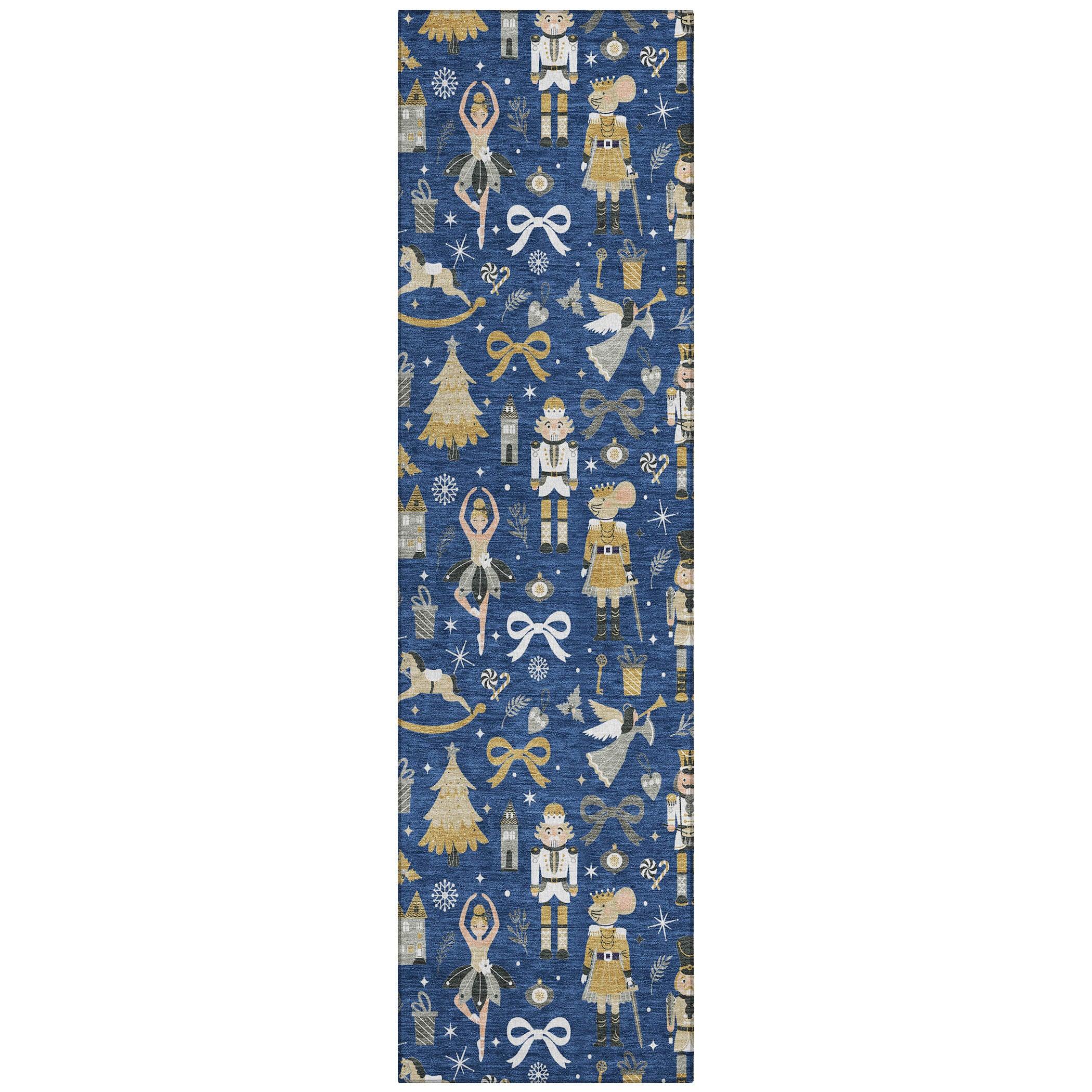Addison Rugs Raeara Blue Washable Indoor-Outdoor Rug