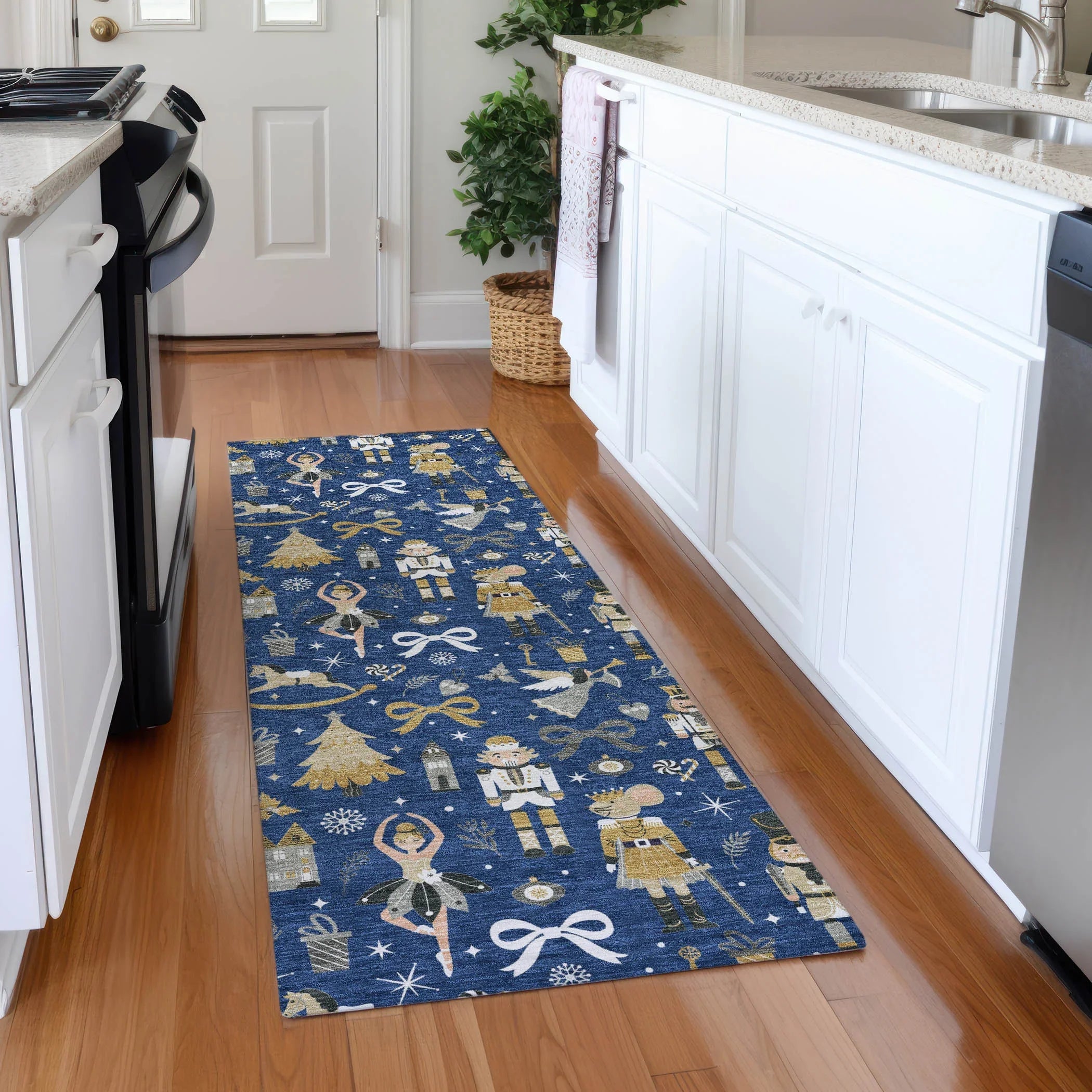 Addison Rugs Raeara Blue Washable Indoor-Outdoor Rug