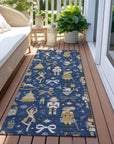 Addison Rugs Raeara Blue Washable Indoor-Outdoor Rug