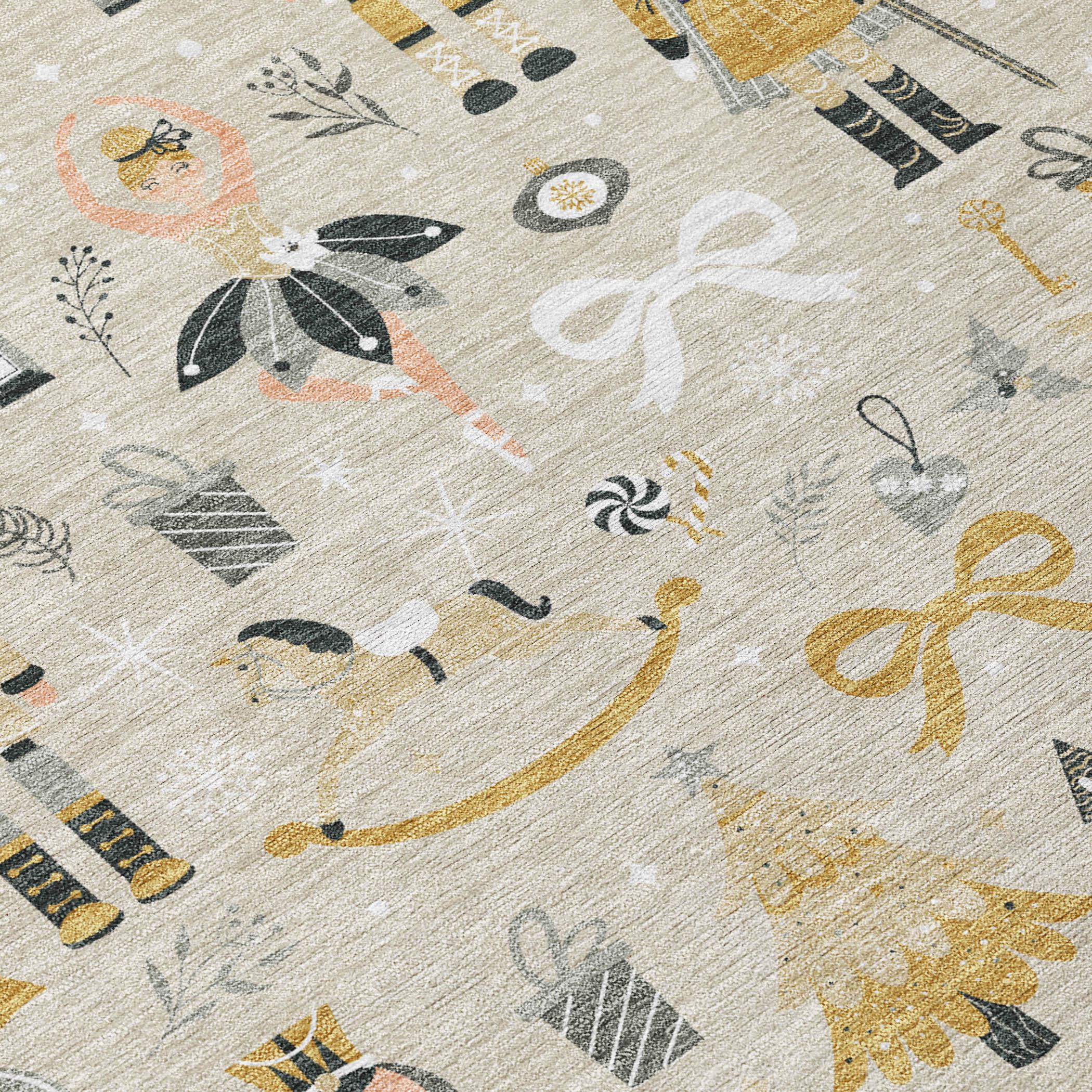 Addison Rugs Raeara Brown Washable Indoor-Outdoor Rug