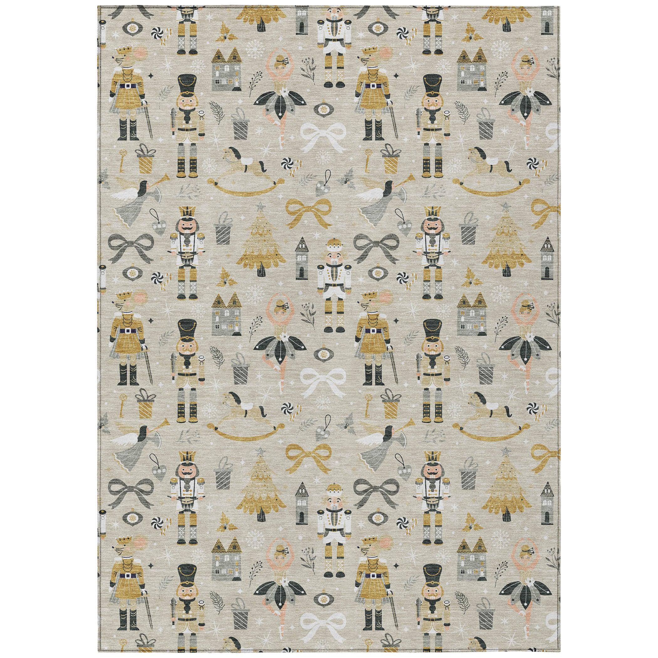 Addison Rugs Raeara Brown Washable Indoor-Outdoor Rug