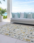 Addison Rugs Raeara Brown Washable Indoor-Outdoor Rug