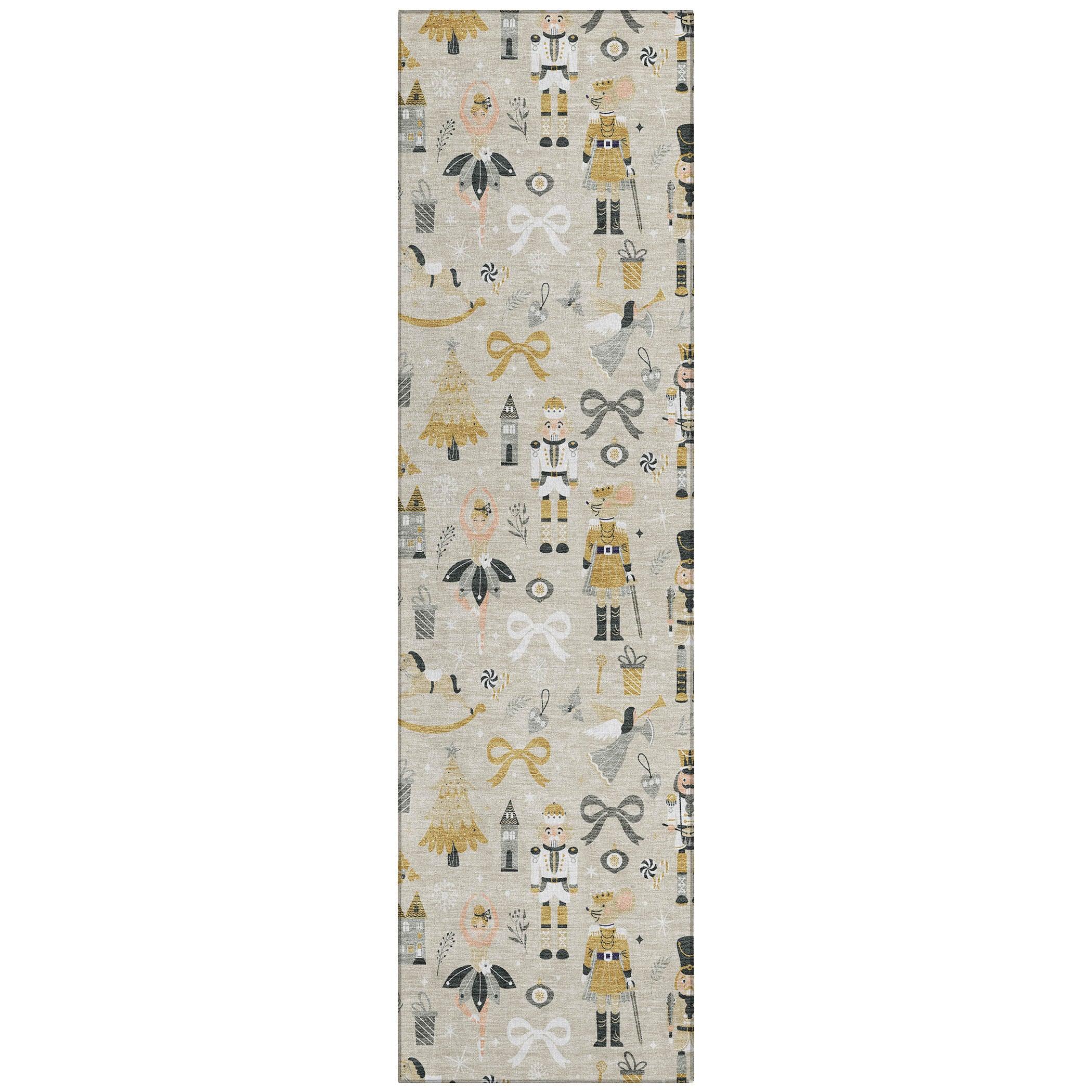 Addison Rugs Raeara Brown Washable Indoor-Outdoor Rug