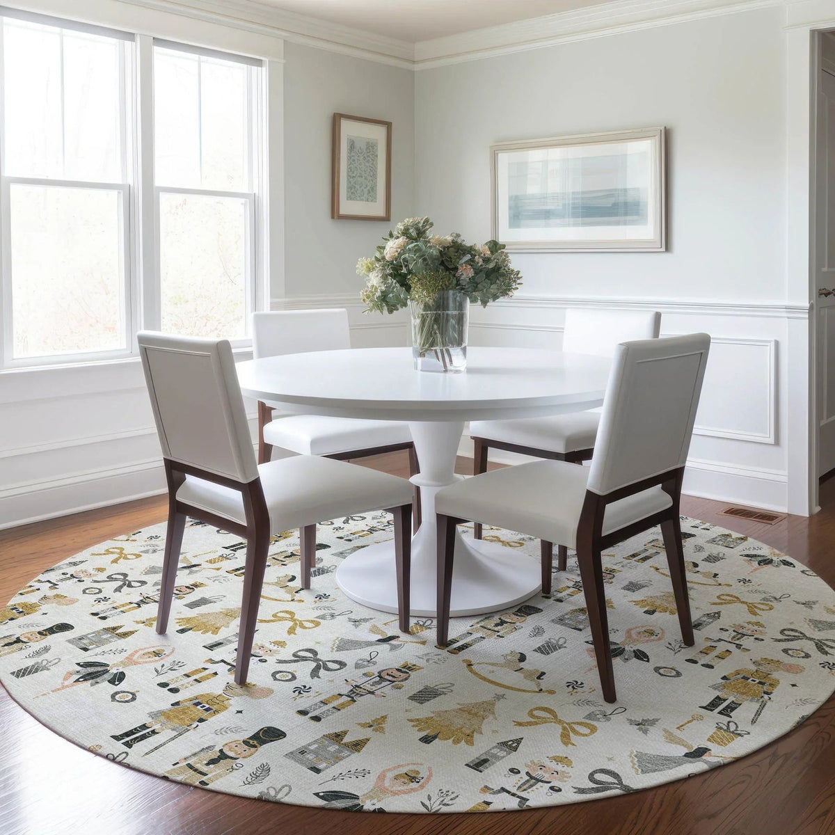 Addison Rugs Raeara Ivory Washable Indoor-Outdoor Rug