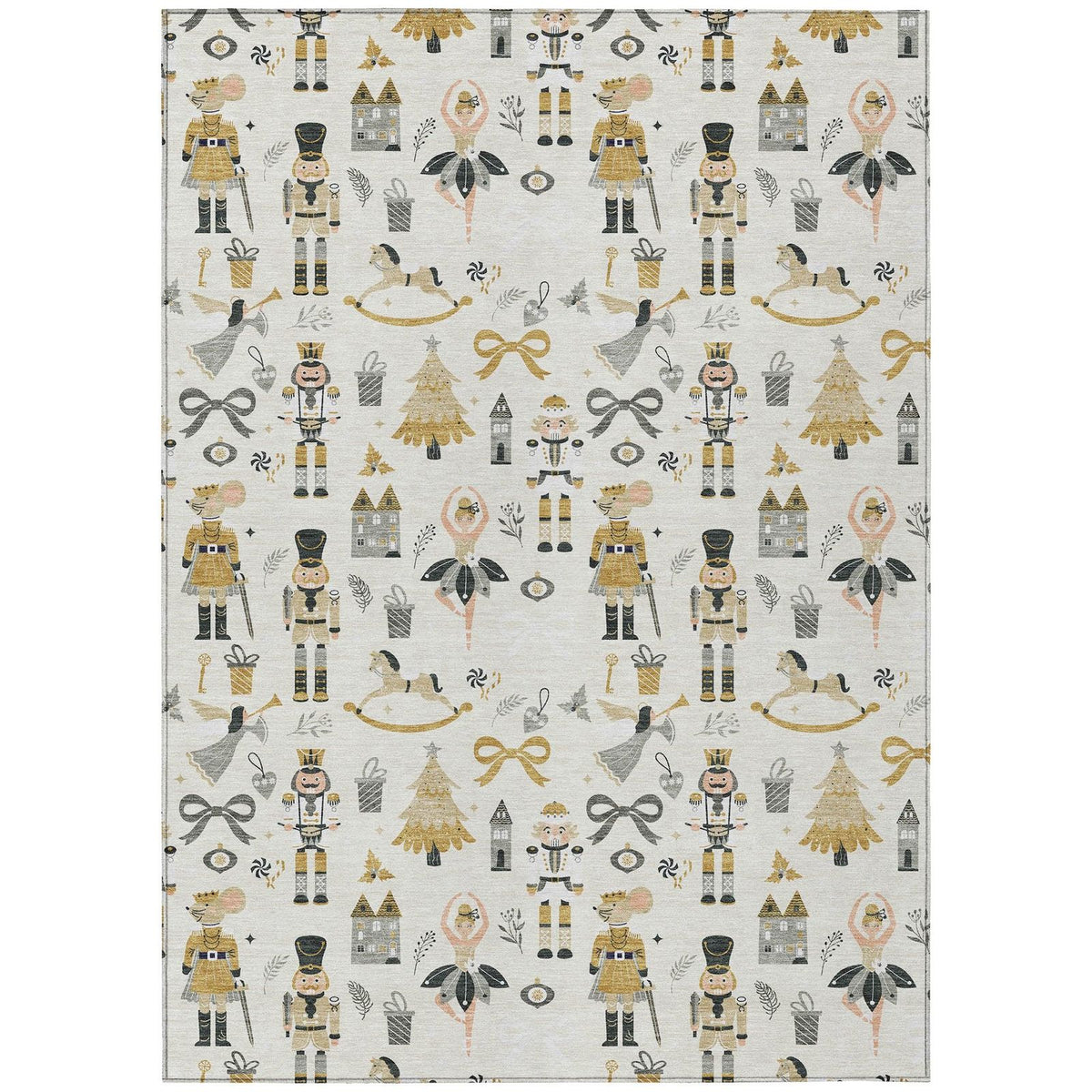 Addison Rugs Raeara Ivory Washable Indoor-Outdoor Rug