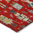 Addison Rugs Raeara Red Washable Indoor-Outdoor Rug
