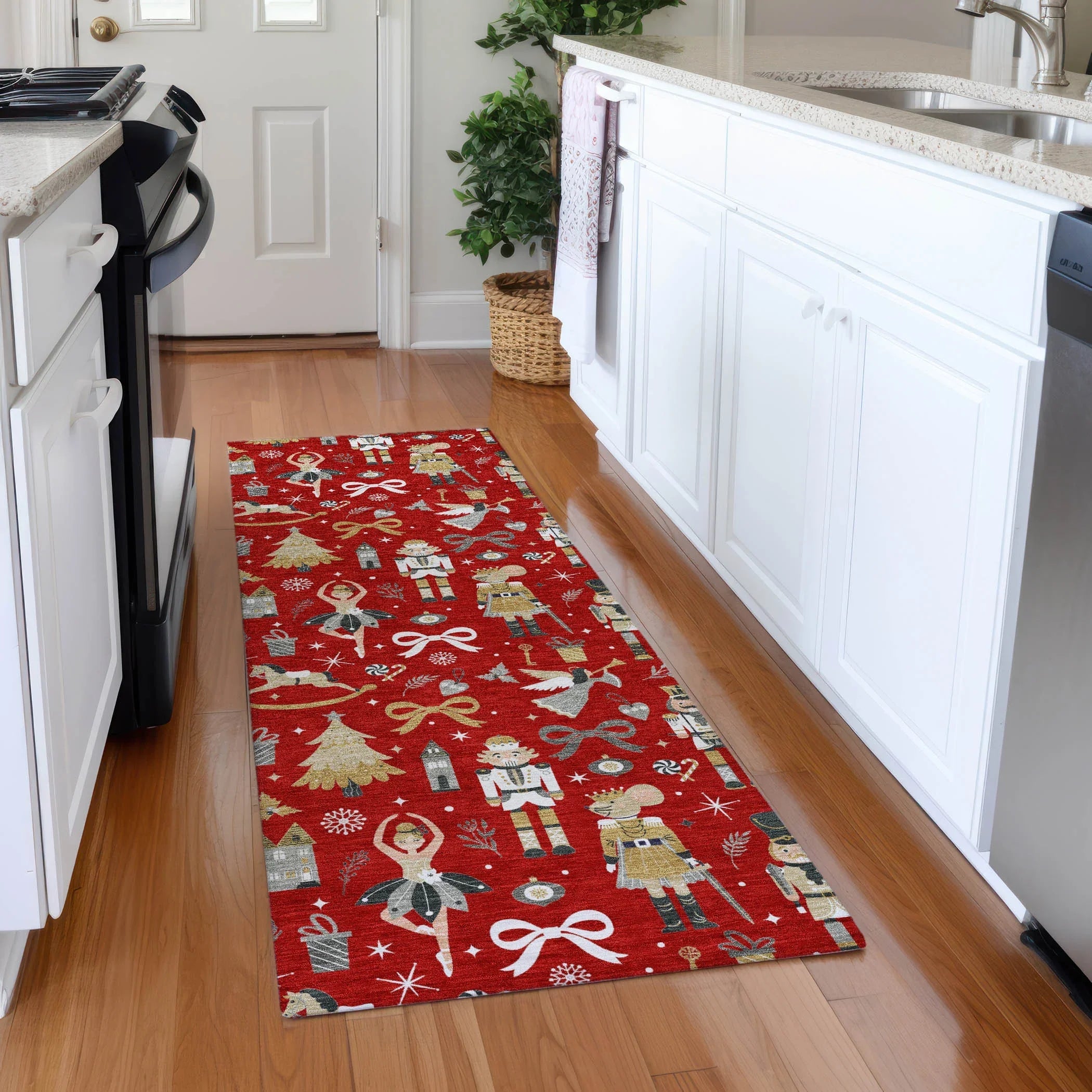Addison Rugs Raeara Red Washable Indoor-Outdoor Rug
