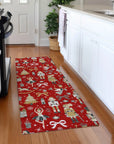 Addison Rugs Raeara Red Washable Indoor-Outdoor Rug