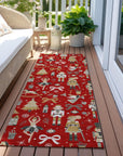 Addison Rugs Raeara Red Washable Indoor-Outdoor Rug