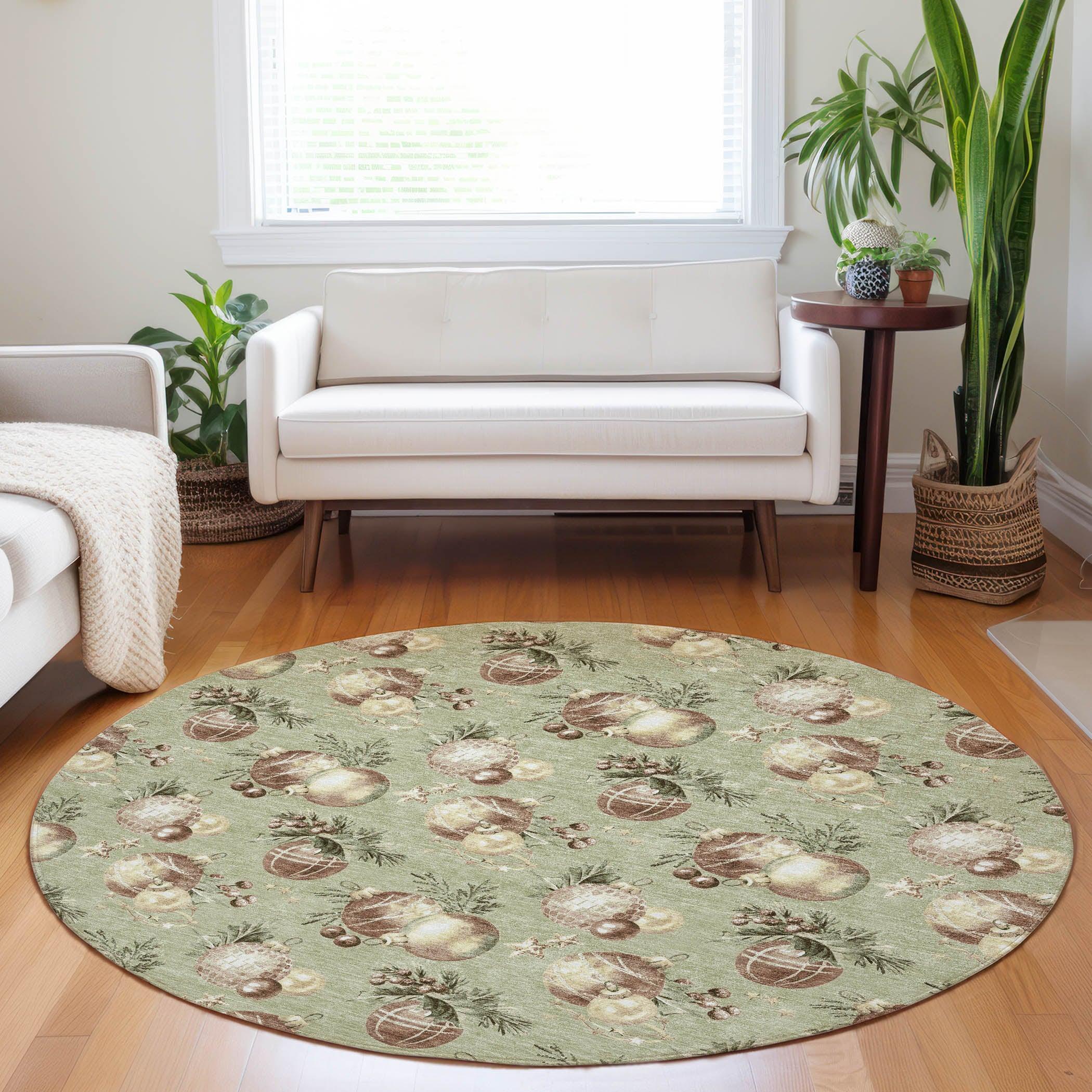 Addison Rugs Raearis Aloe Washable Indoor-Outdoor Rug