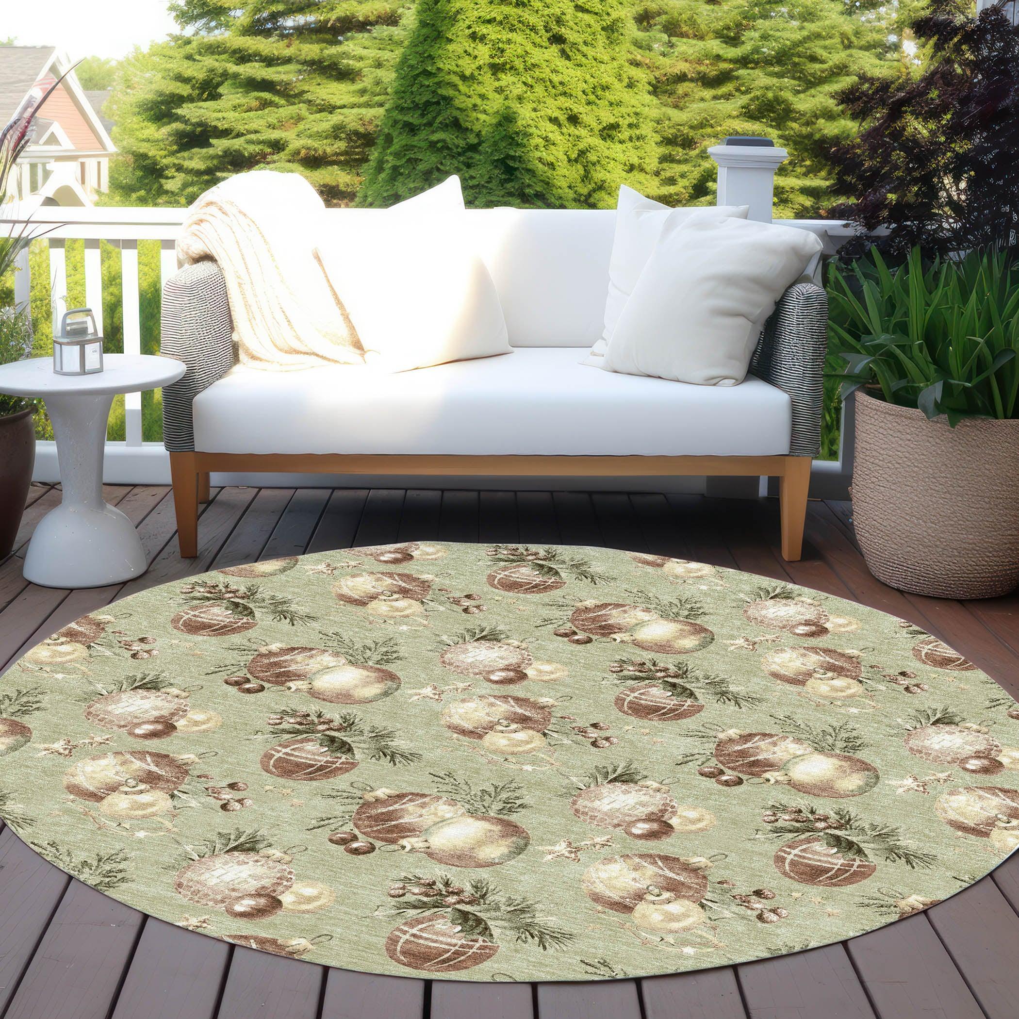 Addison Rugs Raearis Aloe Washable Indoor-Outdoor Rug