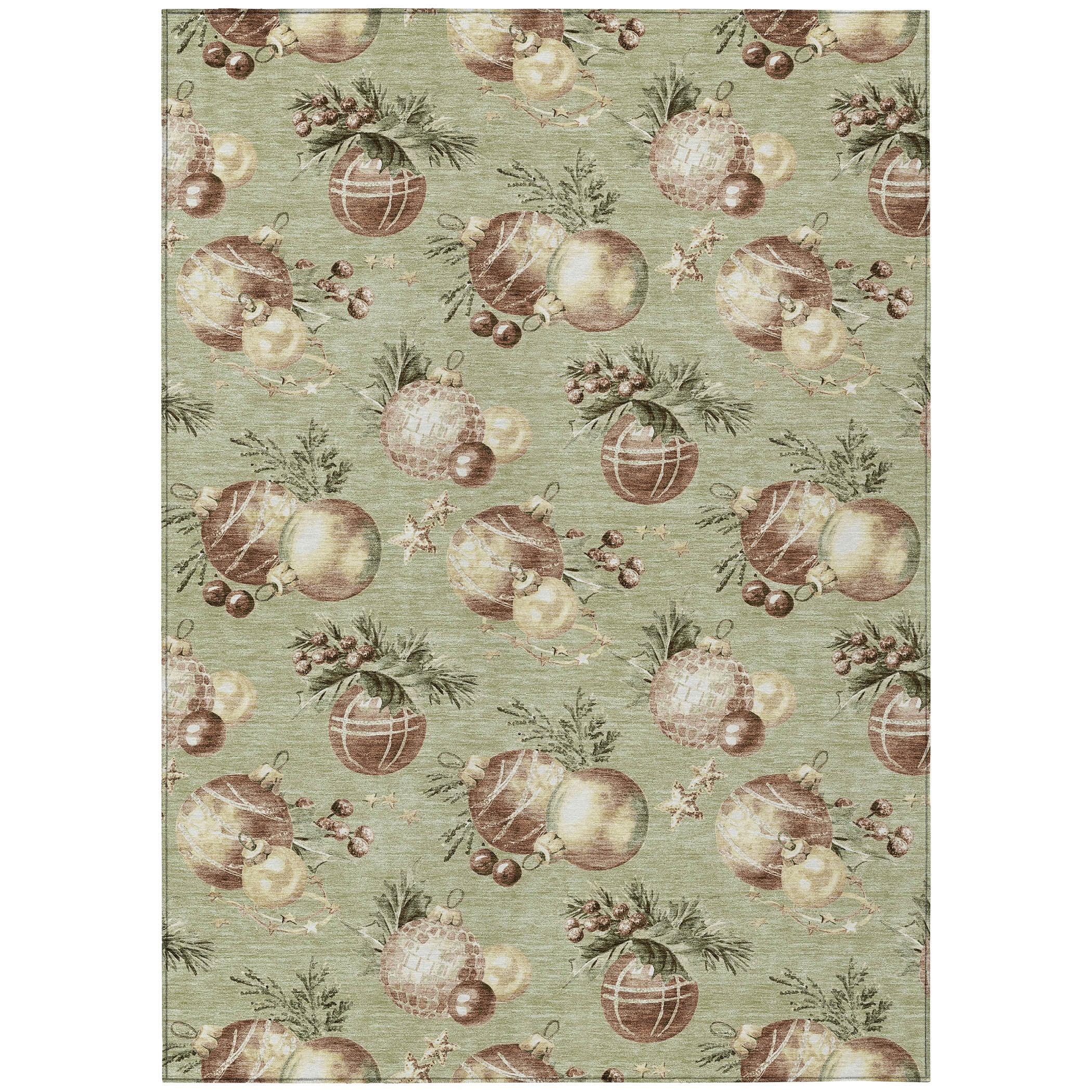 Addison Rugs Raearis Aloe Washable Indoor-Outdoor Rug