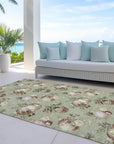 Addison Rugs Raearis Aloe Washable Indoor-Outdoor Rug