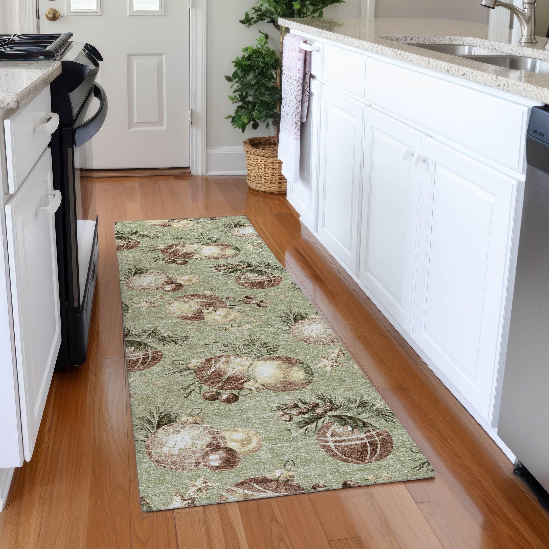 Addison Rugs Raearis Aloe Washable Indoor-Outdoor Rug