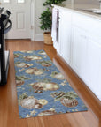 Addison Rugs Raearis Blue Washable Indoor-Outdoor Rug