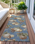 Addison Rugs Raearis Blue Washable Indoor-Outdoor Rug