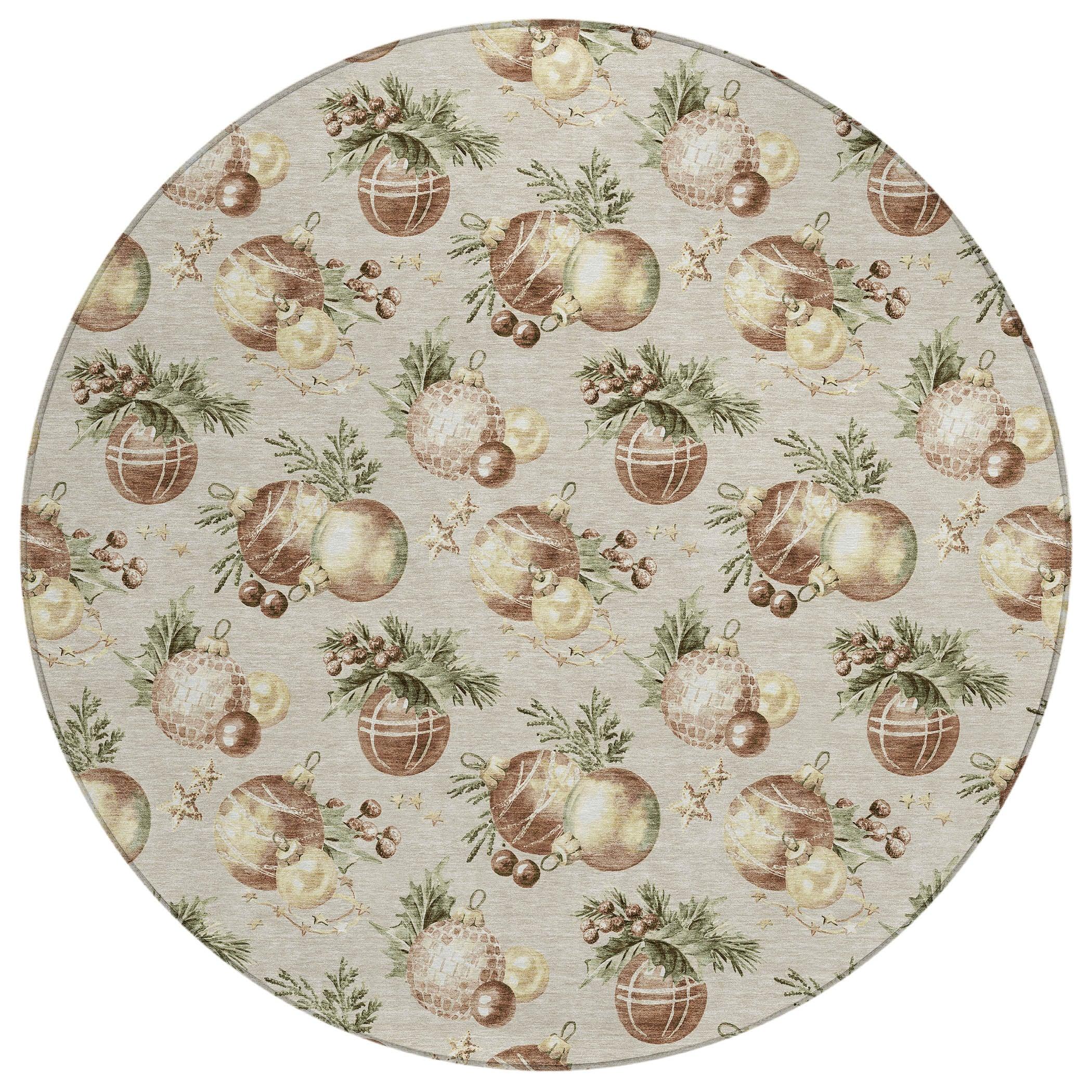 Addison Rugs Raearis Brown Washable Indoor-Outdoor Rug