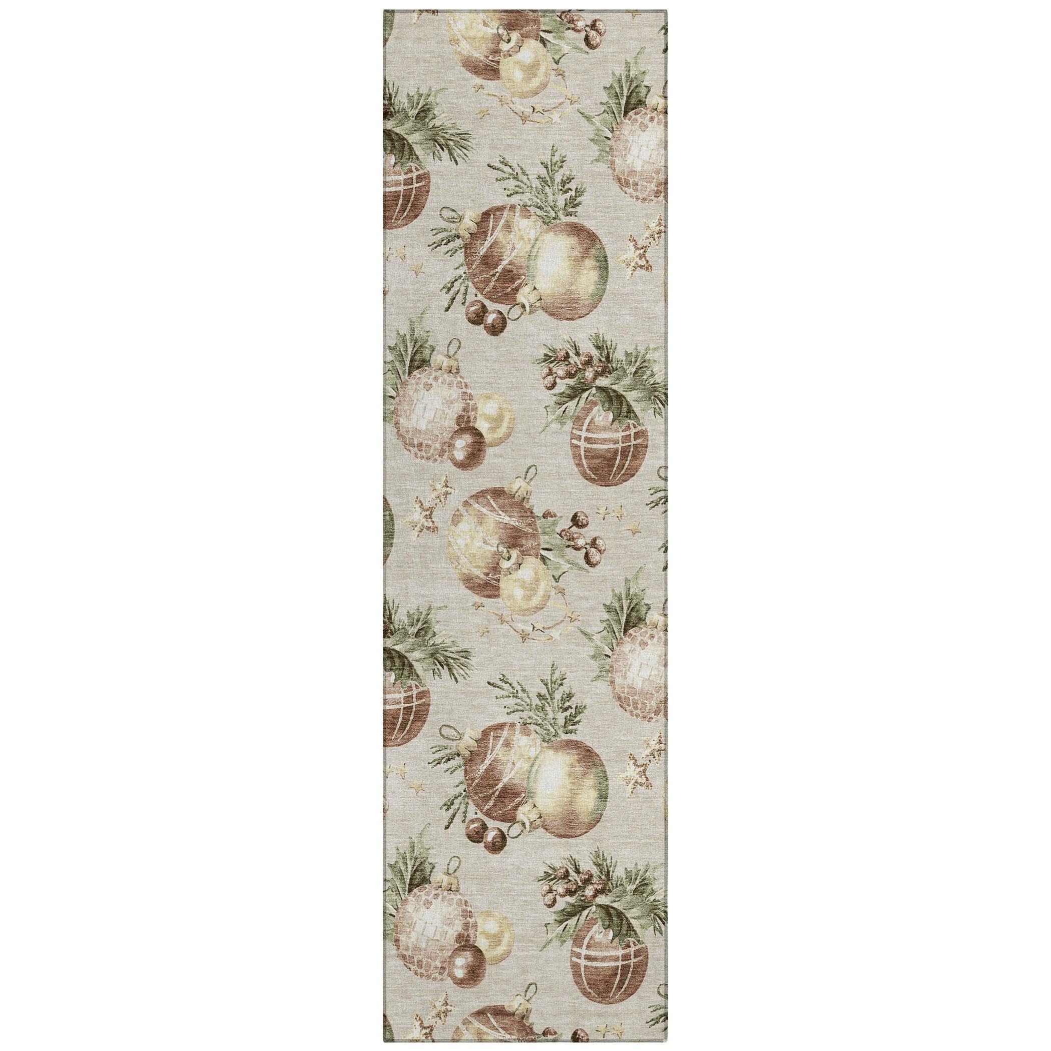 Addison Rugs Raearis Brown Washable Indoor-Outdoor Rug