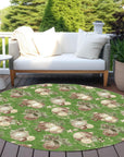 Addison Rugs Raearis Green Washable Indoor-Outdoor Rug