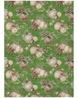 Addison Rugs Raearis Green Washable Indoor-Outdoor Rug