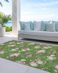 Addison Rugs Raearis Green Washable Indoor-Outdoor Rug