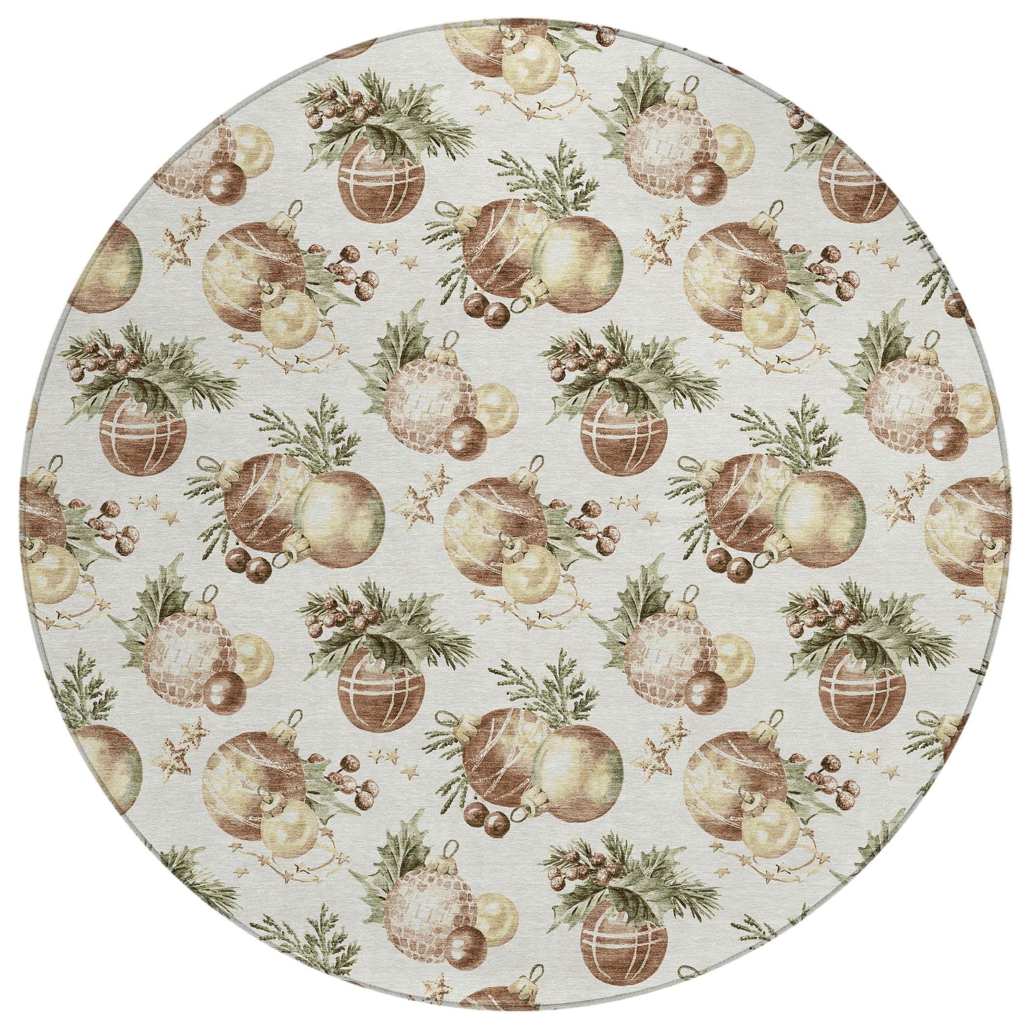Addison Rugs Raearis Ivory Washable Indoor-Outdoor Rug