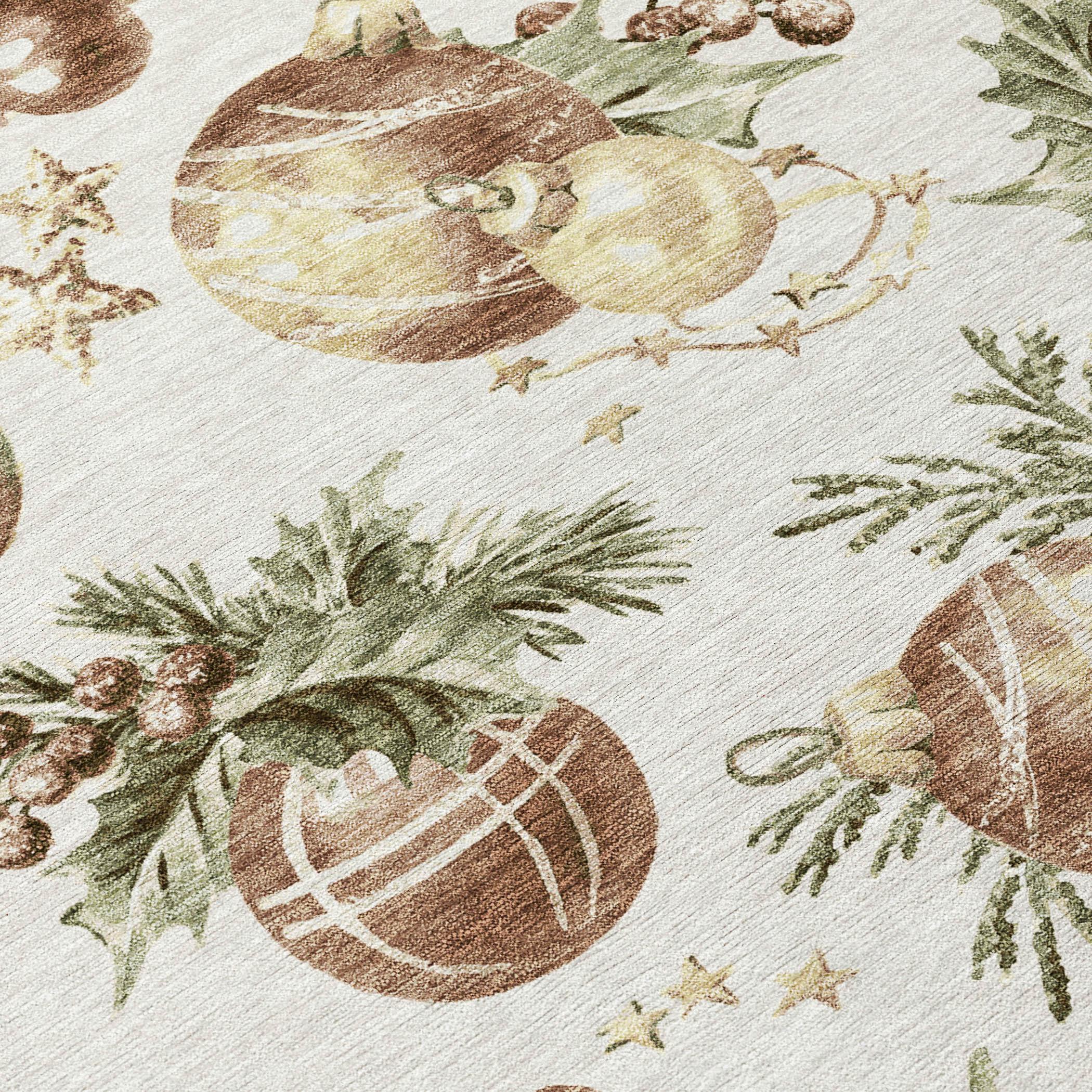 Addison Rugs Raearis Ivory Washable Indoor-Outdoor Rug