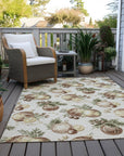 Addison Rugs Raearis Ivory Washable Indoor-Outdoor Rug