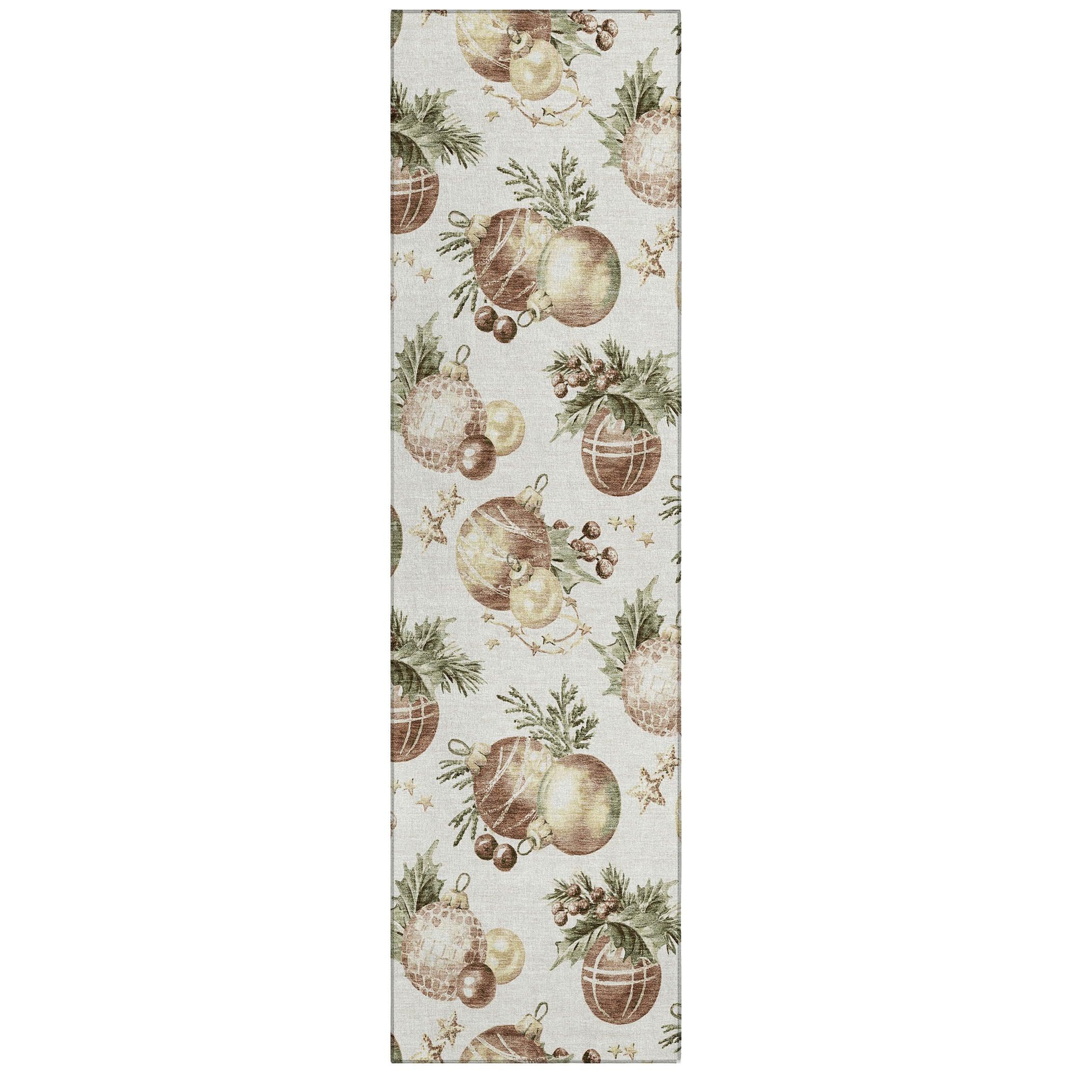 Addison Rugs Raearis Ivory Washable Indoor-Outdoor Rug