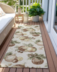 Addison Rugs Raearis Ivory Washable Indoor-Outdoor Rug