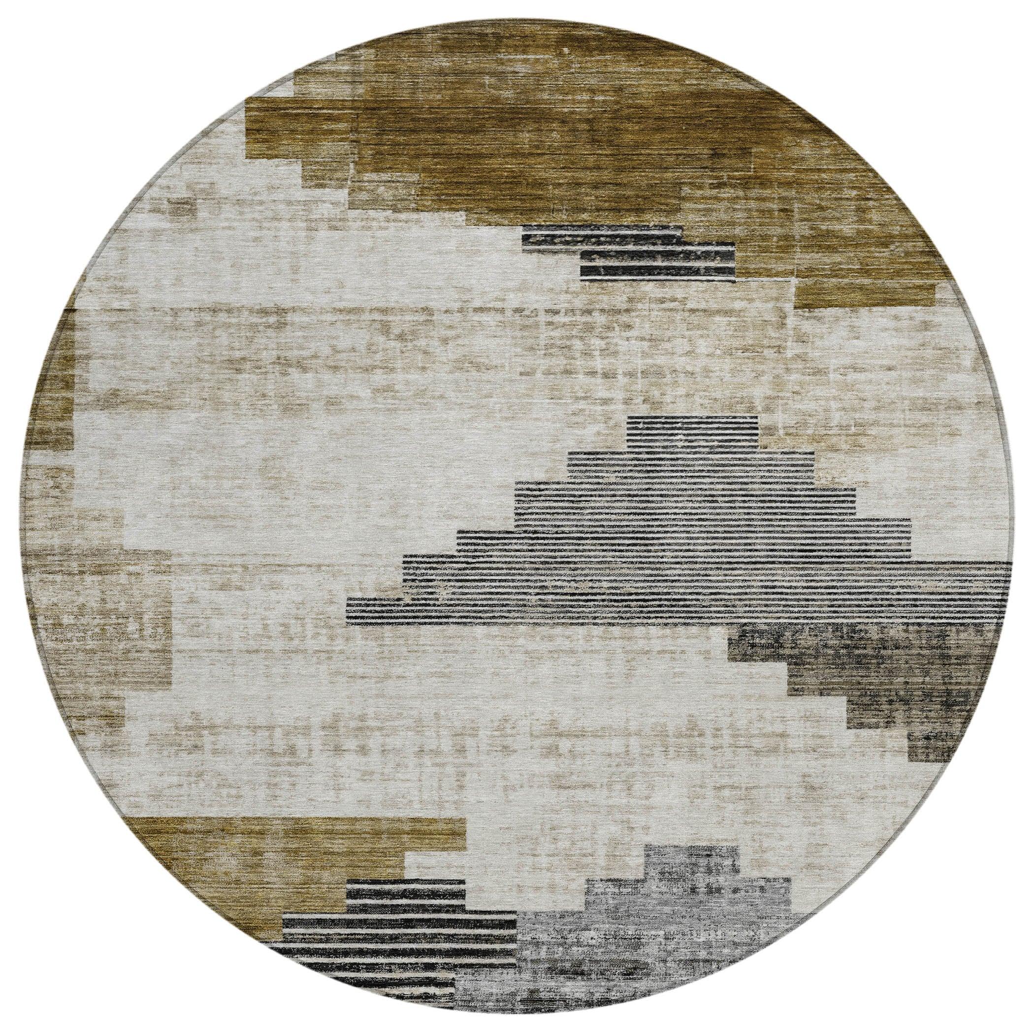 Addison Rugs Raeel Brown Washable Indoor-Outdoor Rug