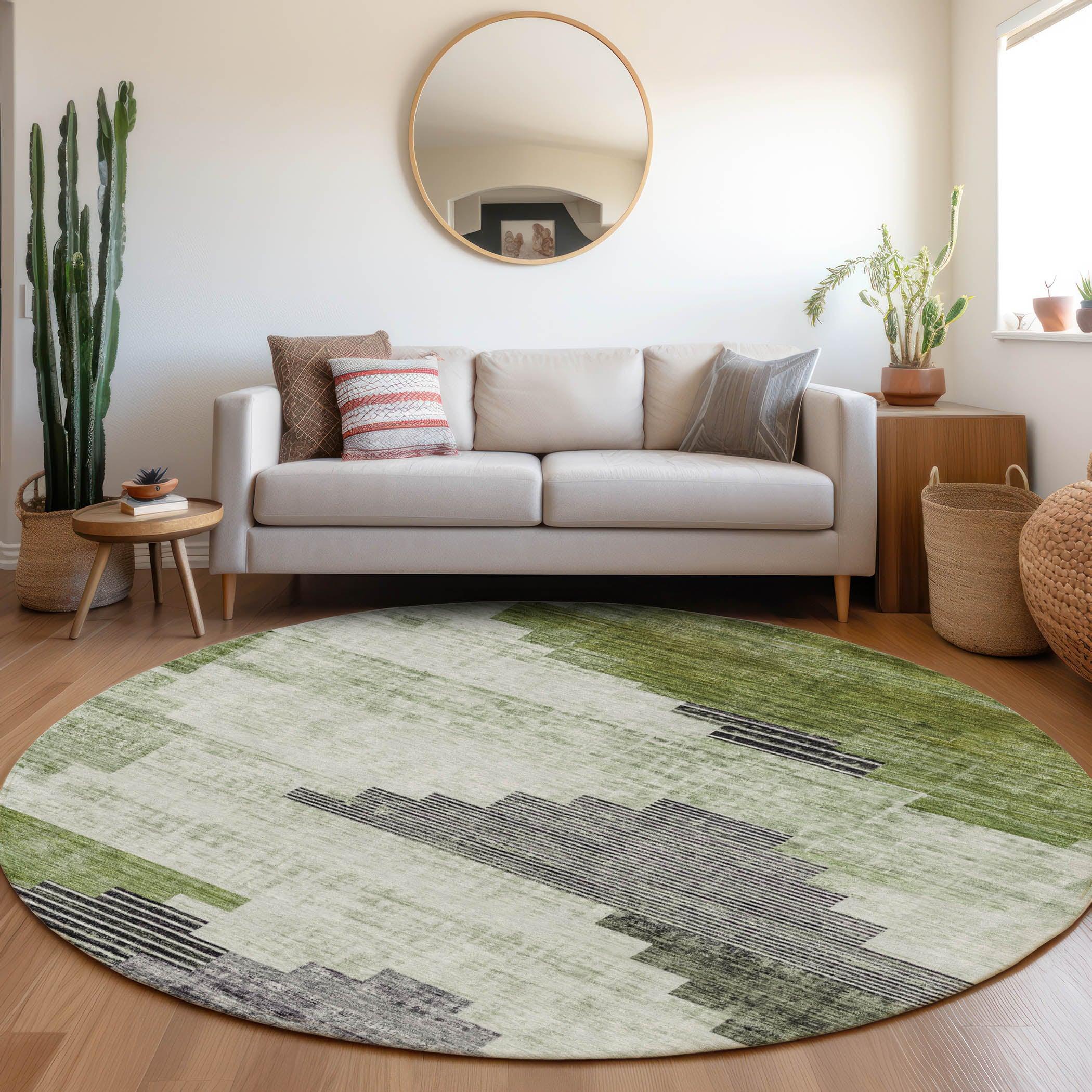 Addison Rugs Raeel Fern Washable Indoor-Outdoor Rug