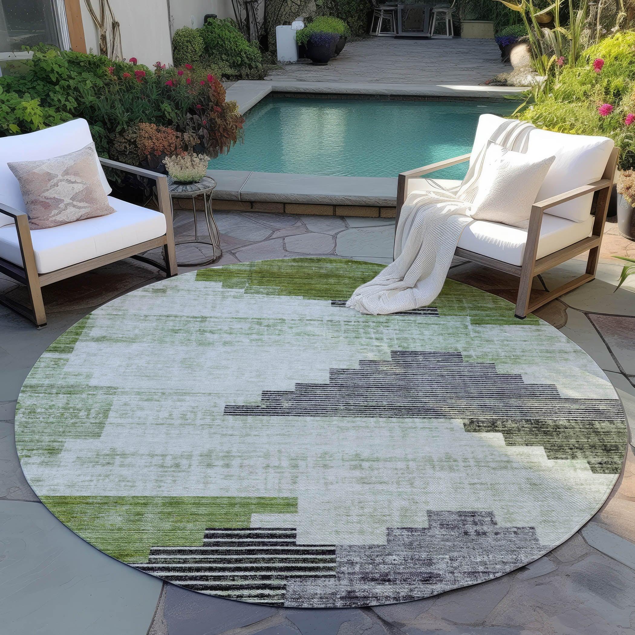 Addison Rugs Raeel Fern Washable Indoor-Outdoor Rug