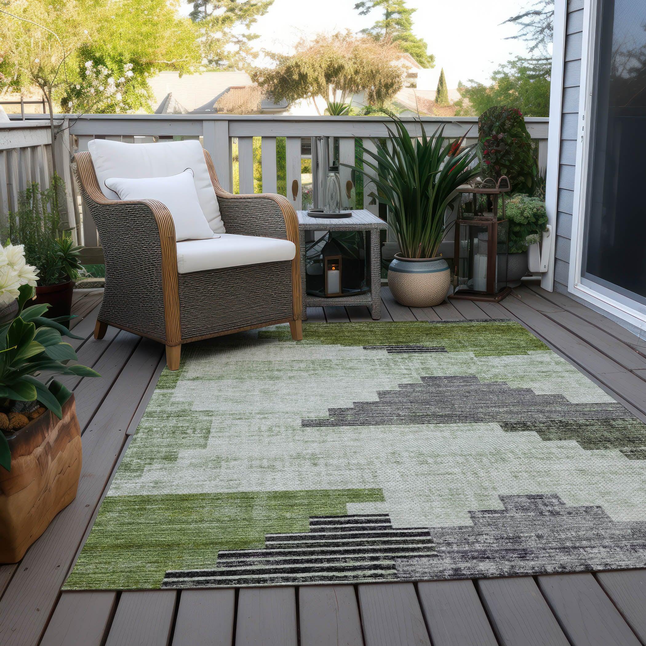 Addison Rugs Raeel Fern Washable Indoor-Outdoor Rug
