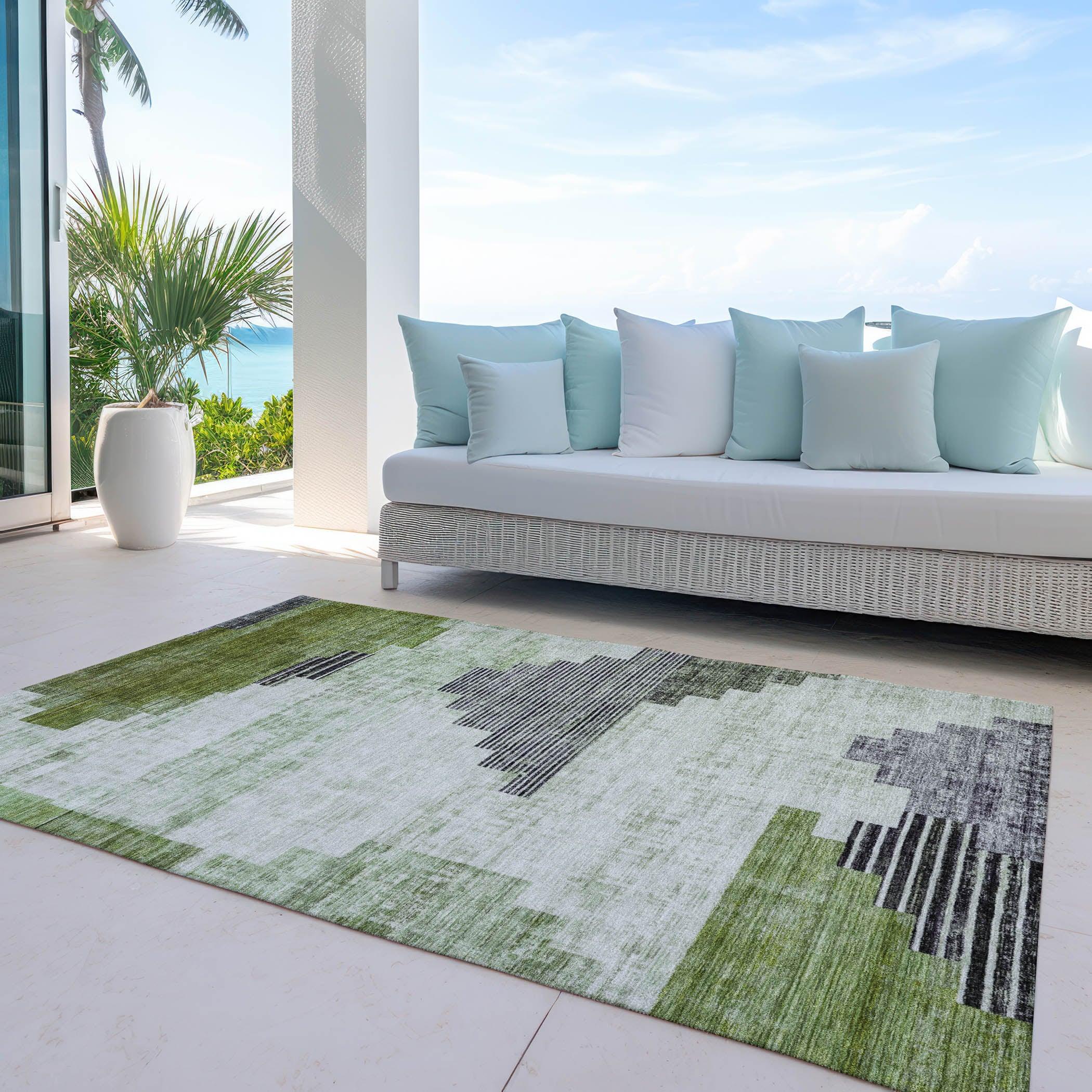 Addison Rugs Raeel Fern Washable Indoor-Outdoor Rug